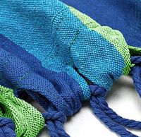 DWUOSOBOWY HAMAK OGRODOWY Z DREWNIANYM STABILIZATOREM 190X150CM 200KG