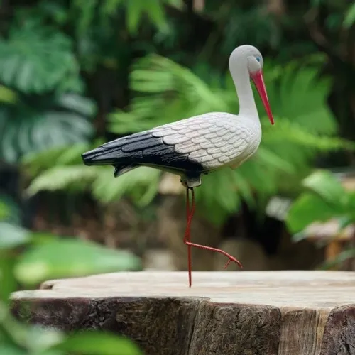 BOCIAN OGRODOWY STOJĄCY FIGURKA DO OGRODU PTAK WBIJANY DUŻY na Arena.pl