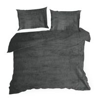 Pościel Flano 2 220x200 + 2x 70x80 stalowy mikropolar ciepła