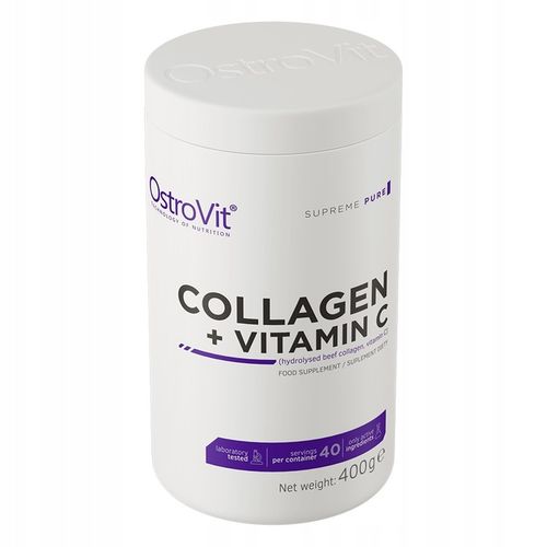 OstroVit Collagen + Vitamin C 400 G KOLAGEN Do Picia + Witamina C STAWY na Arena.pl