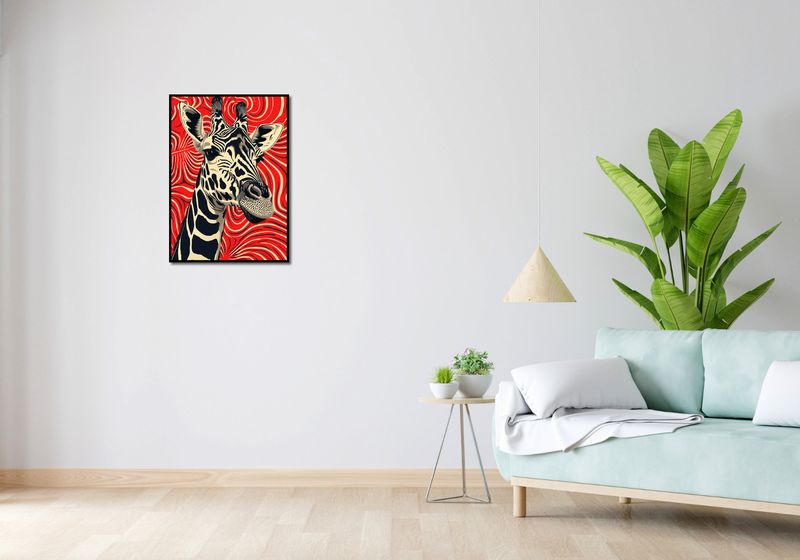 Plakat 50x70cm Wzrok Żyrafy zdjęcie 4