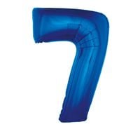 balon foliowy "cyfra 7", niebieska, 92 cm    fg-c85n7