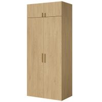 Szafa uchylna z nadstawką Napoli 2D 100 Dąb Cremona (złoty uchwyt)