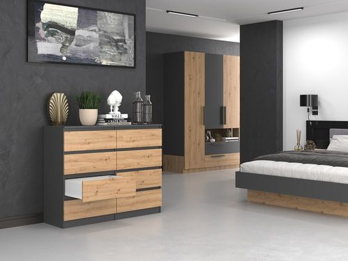 Komoda Malwa M8/120 ANTRACYT ARTISAN na Arena.pl