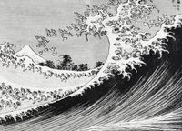 Plakat 18x13cm One Hundred Views of Mount Fuji, Hokusai Vintage do Salonu