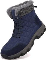 Śniegowce Unisex Buty Zimowe Wodoodporne Futrzane Trekkingowe Niebieskie 40