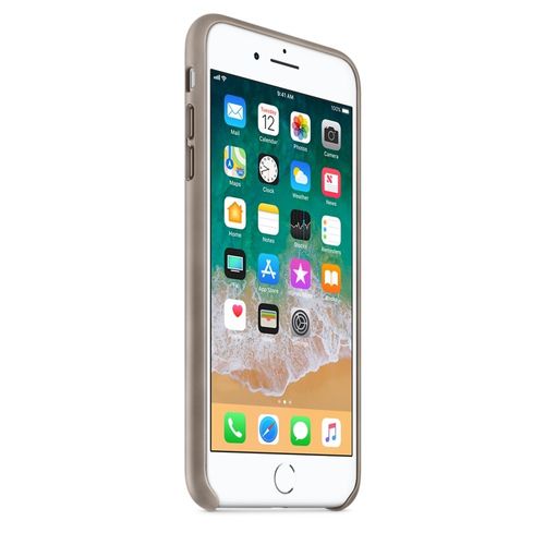 Apple iPhone 8 Plus / 7 Plus Leather Case - Taupe na Arena.pl