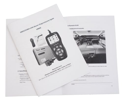 Vgate VR800 Interfejs diagnostyczny Tester OBD2 PL na Arena.pl