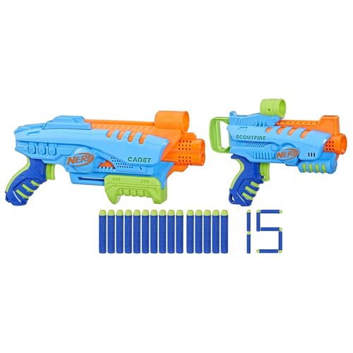 Nerf Elite Jr Ultimate Starter Set, 2 Easy Play Toy Foam Blasters, 15 Nerf na Arena.pl