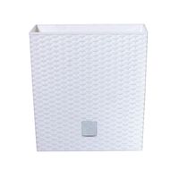 Doniczka Osłonka Rattanowa Biała Do Kwiatów Ogrodu Rato Low