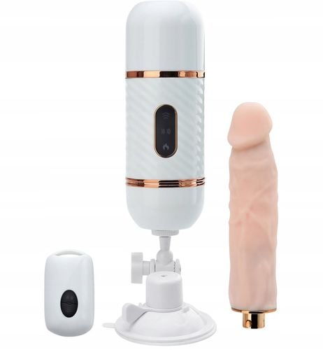 SEX MASZYNA DILDO PENIS - 420 RUCHÓW NA MINUTĘ + PILOT + PRZYSSAWKA na Arena.pl