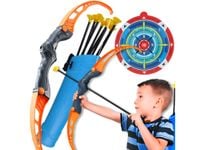 Łuk ze strzałkami zestaw strzelecki dla dzieci strzały tarcza bezpieczny