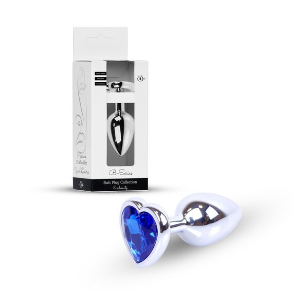 Plug-Jewellery Silver Heart Plug- Dark Blue zdjęcie 11