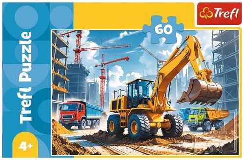 PUZZLE 60 TRAKTOR KOPARKO-ŁADOWARKA 17406 na Arena.pl