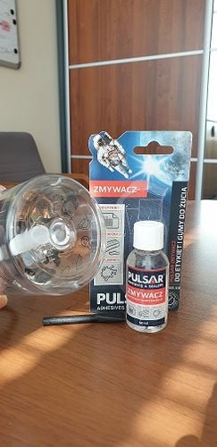 ZMYWACZ DO ETYKIET NAKLEJEK GUMY DO ŻUCIA PULSAR ODPLAMIACZ 50 ml na Arena.pl