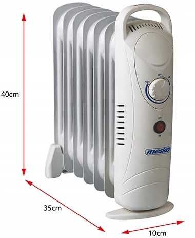 grzejnik olejowy (7 żeberek) 800w mesko ms 7804 na Arena.pl