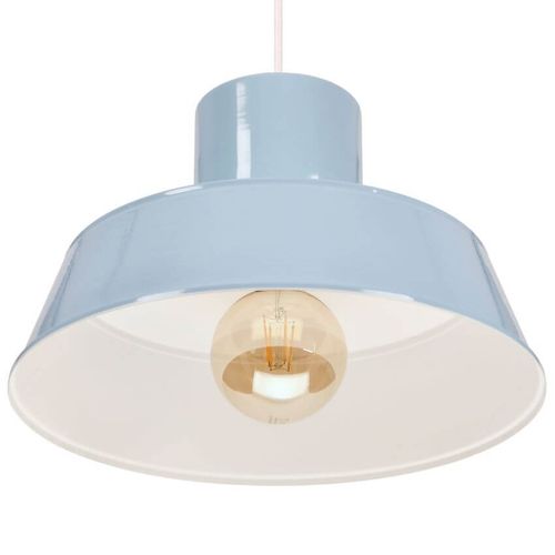 POLLY 1 Lampa wisząca - Industrialna, metalowa, niebieska 1xE27 na Arena.pl
