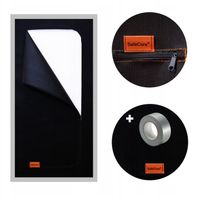 DRZWI PRZECIWPYŁOWE BUDOWLANE KURTYNA PRZECIWPYŁOWA + MOCNA SZARA TAŚMA