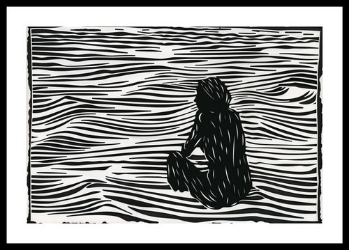 Plakat 45x30cm Złożone Fluidalne Linie na Arena.pl