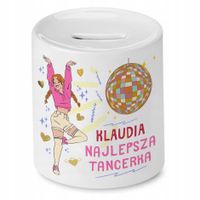 Skarbonka 330 Ml Dla Klaudii Córki Dziecka Z Nadrukiem Ze Zdjęciem