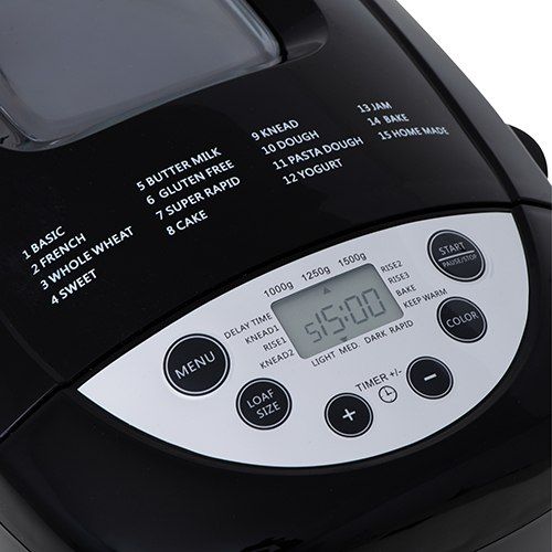 Mesko MS 6022 Bread maker, 15 Programs, Black zdjęcie 11