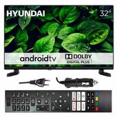 Telewizor SMART Android TV WiFi BT 32 cale HD HYUNDAI APLIKACJE 230V 12V
