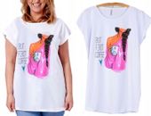 T69 t-shirt BLUZKA TUNIKA PLUS SIZE BAWEŁNA XL/XXL