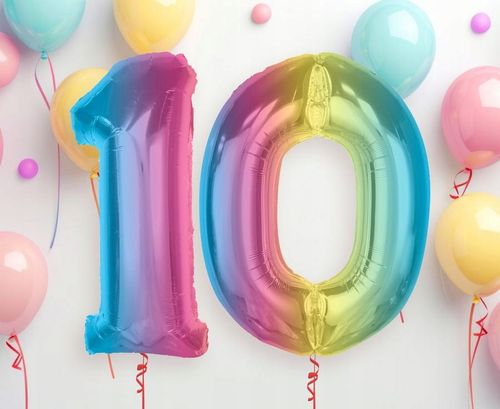 #Bfc34 Balon Foliowy Smart, Cyfra 0, Tęczowa, 92 C na Arena.pl