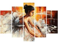 OBRAZ PRIMA BALERINA CIEPŁYM TLE