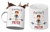 Dla Piotra Zestaw Kubek+ Skarbonka Dla Dziecka Z Nadrukiem Ze Zdjęciem