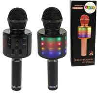 Mikrofon Bezprzewodowy USB Głośnik Nagrywanie Karaoke Model WS-858 Czarny