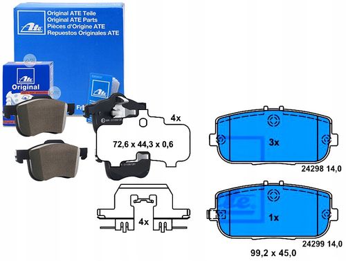 KLOCKI HAM TYL MAZDA MX-5 III 05- ATE na Arena.pl