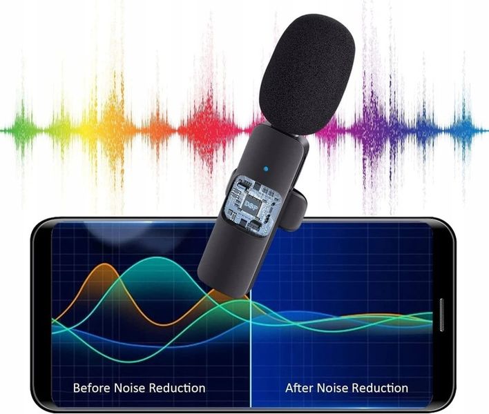 Bezprzewodowy Mikrofon Krawatowy na USB C PULUZ PU3082B zdjęcie 4