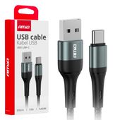 CAR Kabel USB-A do USB-C AMiO, wzmocniony, 2m