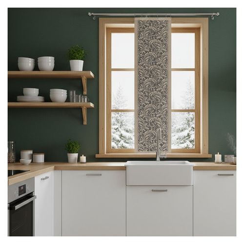 Firana a'la panel Beżowy Homer szerokość 60 cm DomoweTekstylia | WN744H 062 na Arena.pl