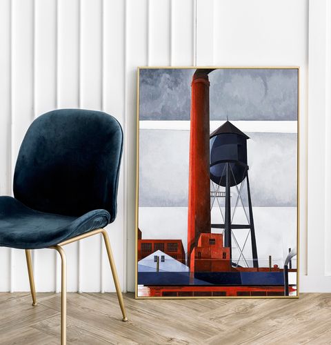 Plakat abstrakcja charles demuth fabryka 50x70 cm na Arena.pl