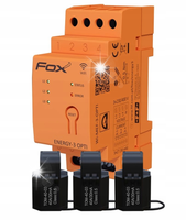 MONITOR ZUŻYCIA ENERGII 3F 100A FOX ENERGY-3 WI-FI F&F Wi-MEF-3-OPTI-100
