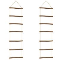 Dekoracje ścienne, drabinka, 2 szt., 30x100 cm, naturalna gałąź