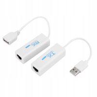 Przedłużacz USB 2.0 200M RJ45 Kabel przedłużający Ethernet Adapter TX i RX