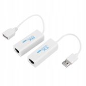 Przedłużacz USB 2.0 200M RJ45 Kabel przedłużający Ethernet Adapter TX i RX