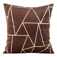 POSZEWKA WELUR VELVET TRÓJKĄTY 45X45 RUDA CEGLANA