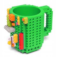 Klockowy kubek KREATYWNY z klockami różne kolory do wyboru duży 350 ml