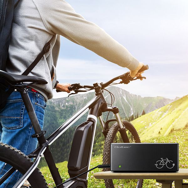 Ładowarka Qoltec 36V/42V 2A do e-bike z kablem 3Pin zdjęcie 2