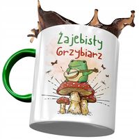 Kubek Zielony Dla Grzybiarza Żajebisty Grzybiarz Z Nadrukiem Ze Zdjęciem