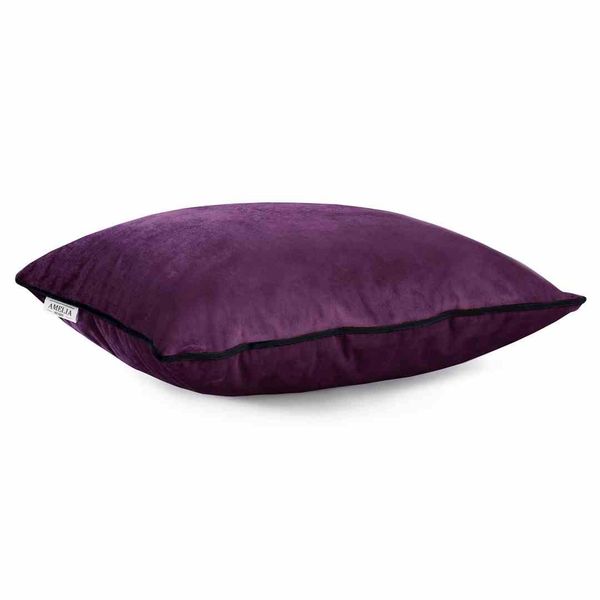 CUS/AH/VELVET/PLUM/PIPING/45X45*2 zdjęcie 2