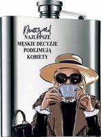 Piersiówka nadruk wzory na DZIEŃ KOBIET prezent