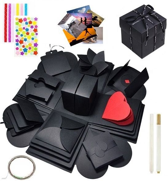 PUDEŁKO 12x12cm + ZDJĘCIA - KREATYWNY ALBUM NA PREZENT zdjęcie 1