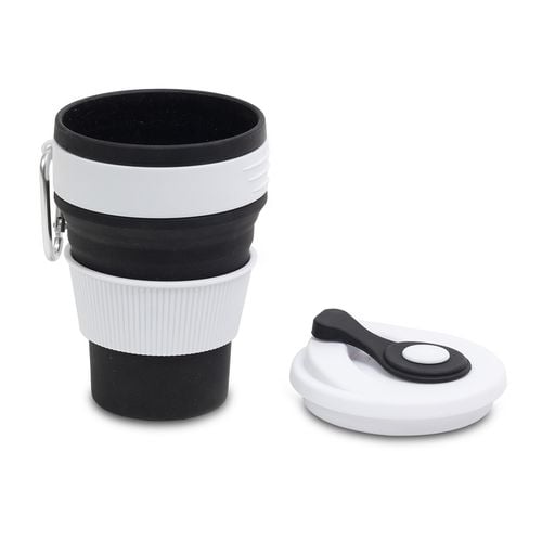 Kubek silikonowy 350ml Flexi, czarny na Arena.pl