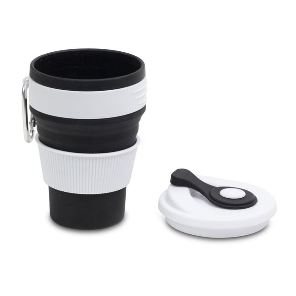Kubek silikonowy 350ml Flexi, czarny zdjęcie 5