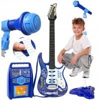 Gitara elektryczna duża dla dzieci Mikrofon Statyw Wzmacniacz Instrument